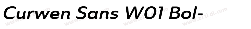 Curwen Sans W01 Bol字体转换